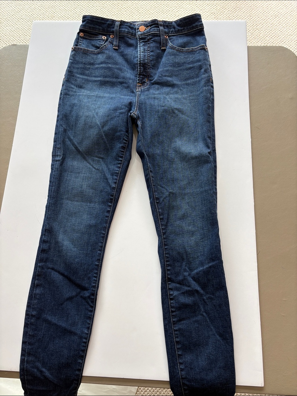 J. Crew Women's Skinny Jeans in Denim Blue Curvy toothpick